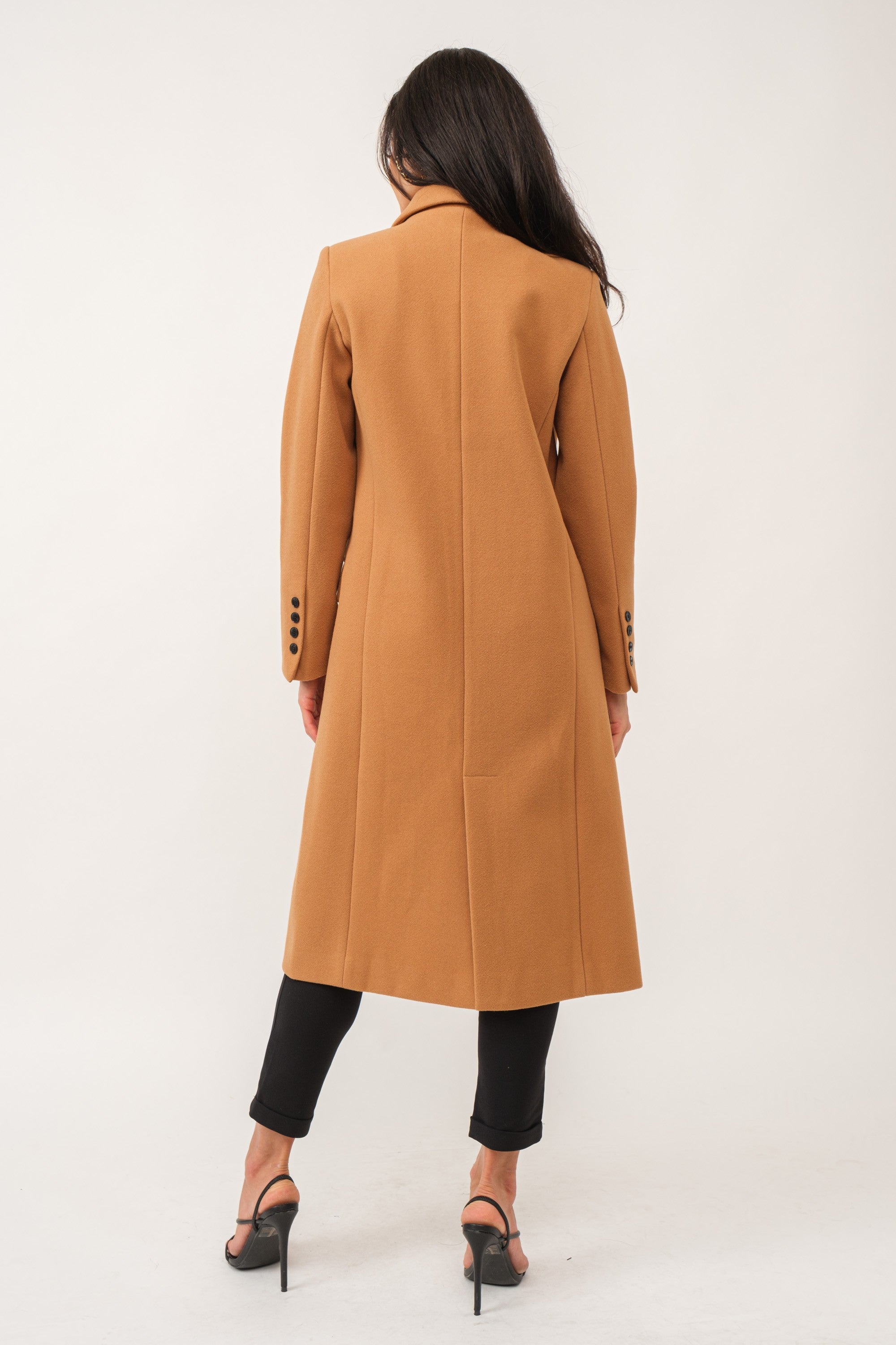 TCS8800A - Timeless Double-Breasted Long Coat