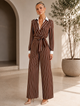 TM 425 - Pinstripe Wide-Leg Jumpsuit