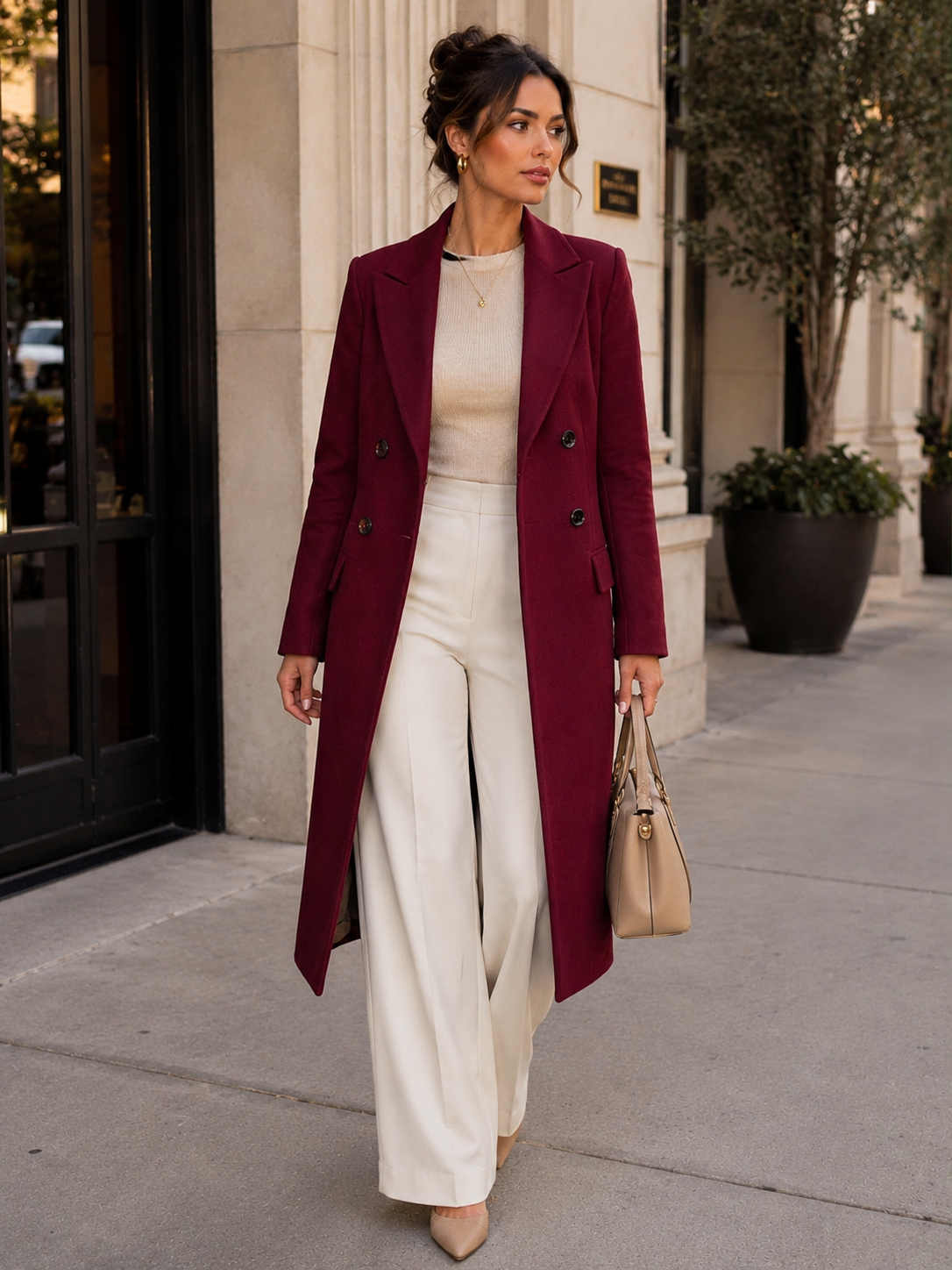 TCS 8800A - Double-Breasted Longline Coat