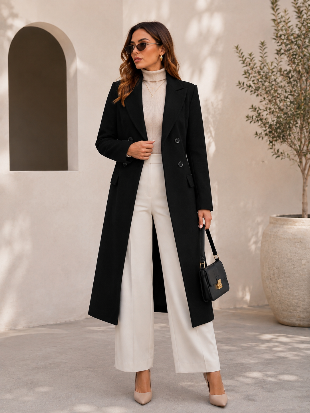 TCS 8800A - Double-Breasted Longline Coat