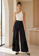 TM 520 - Layered Wrap-Front Wide-Leg Pants