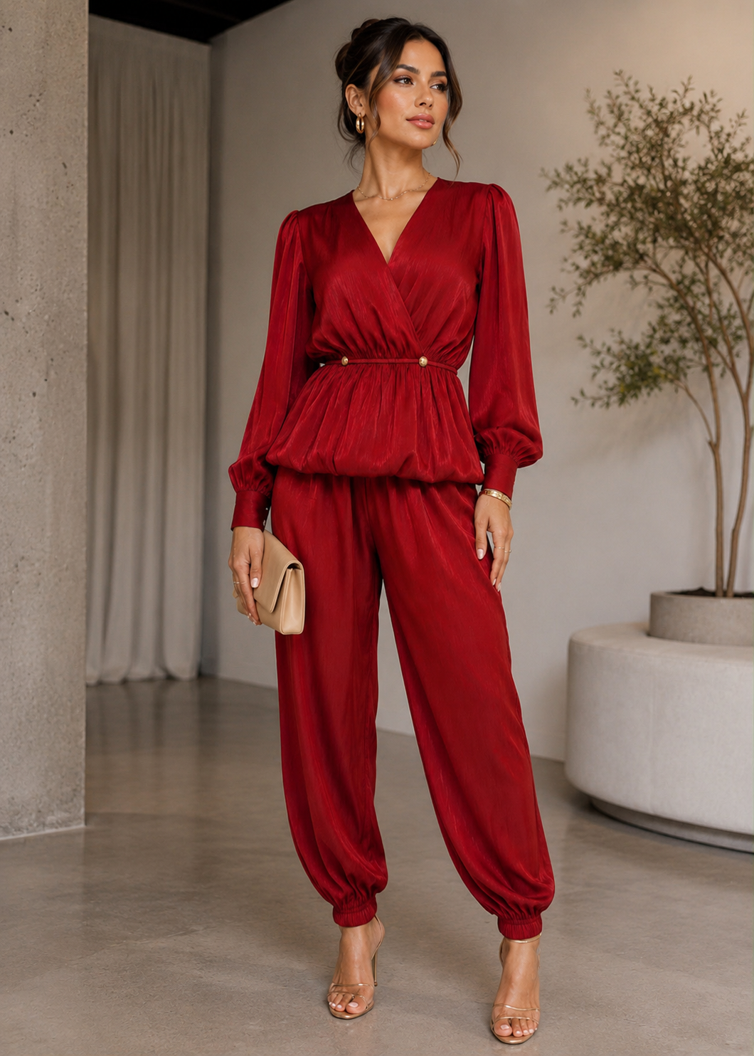 TM447 - Elegant Satin-Look Set
