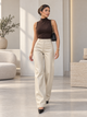 TCS 3177 - High-Rise PU Wide-Leg Pants