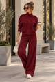 TM 521 - Corduroy Utility Jacket & Wide-Leg Pant Set