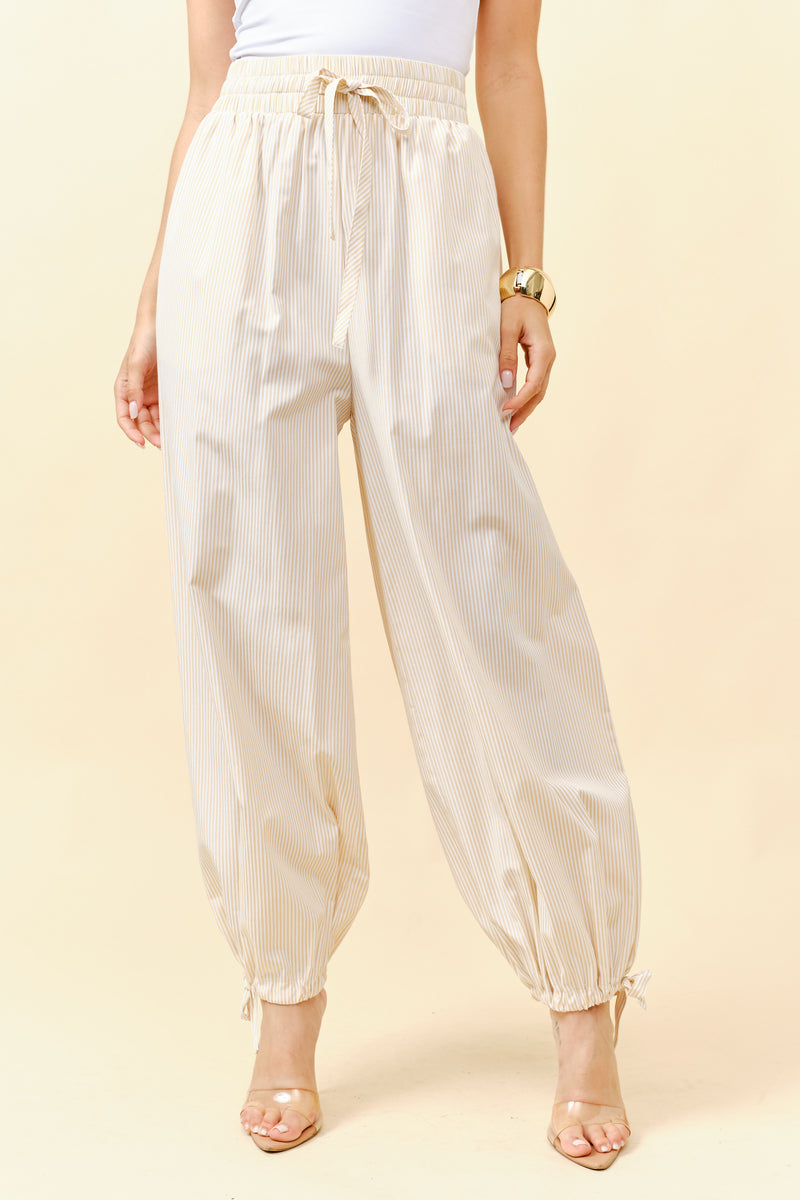 Striped Tapered Pants