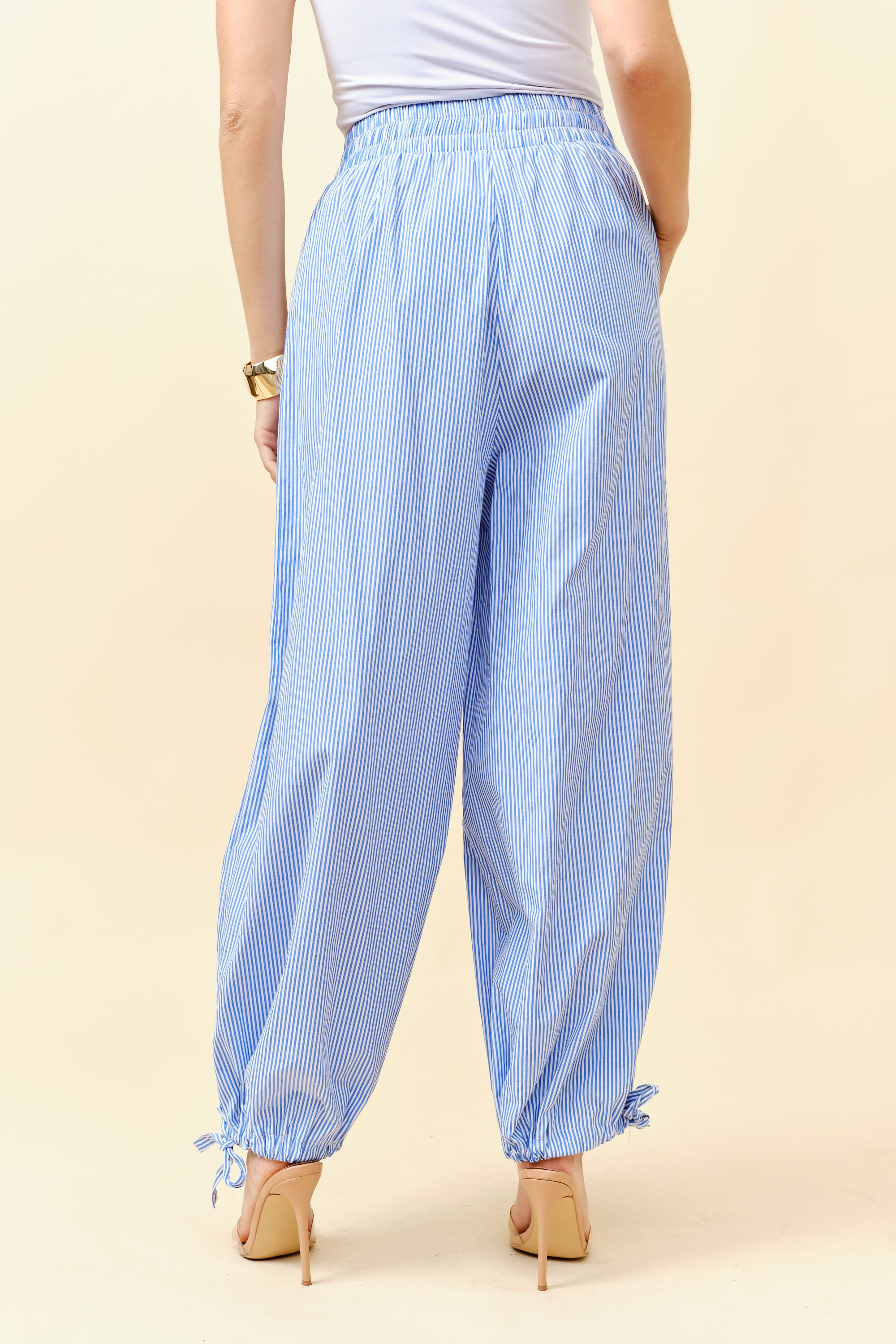 TCH0025- Striped Tapered Pants/ Pre-packed: S(2) – M(2) – L(2) – 6pcs