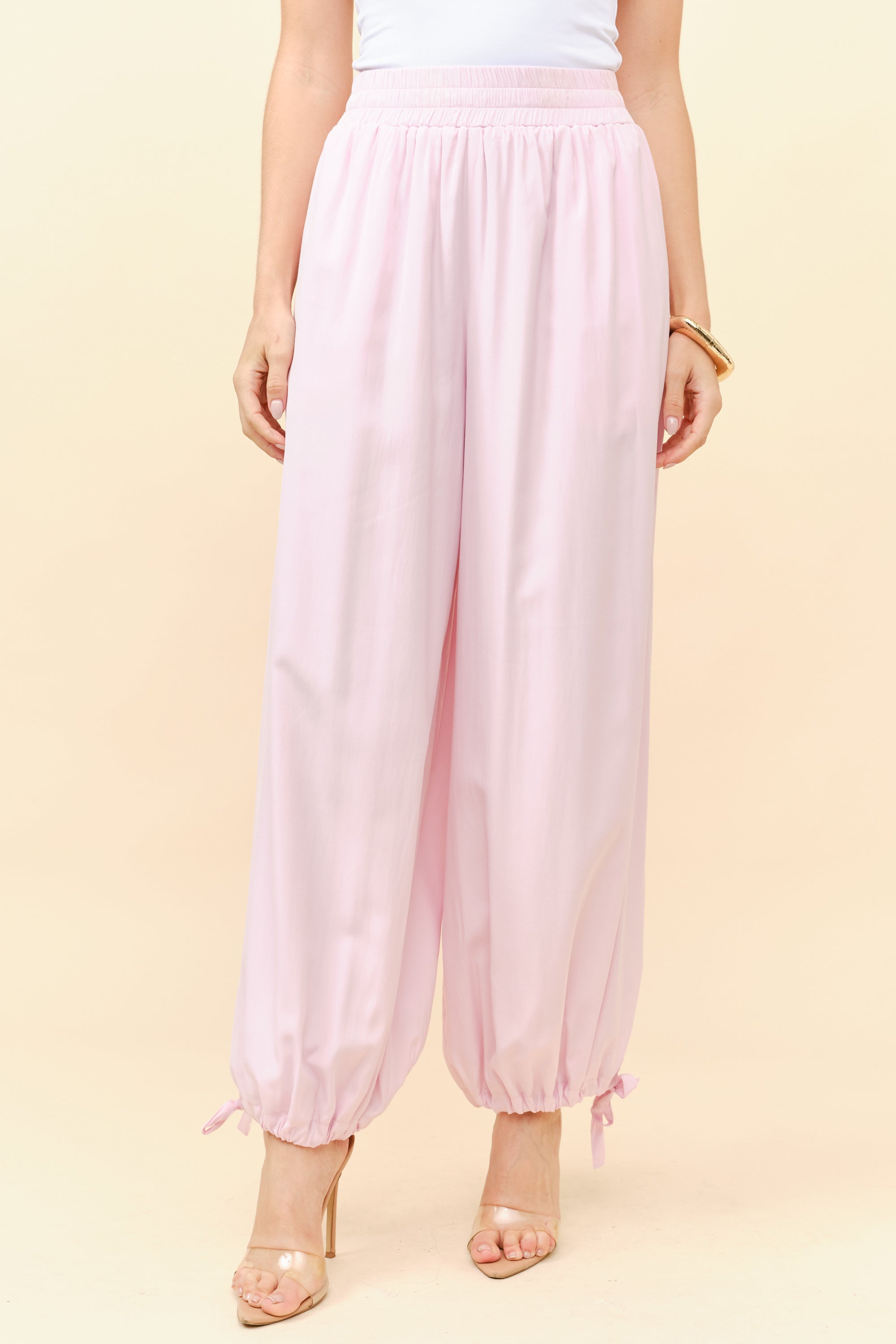 TCH0054- Harem Inspired Relaxed Fit Pants/ Pre-packed: S/M(4) – M/L(2) – 6pcs