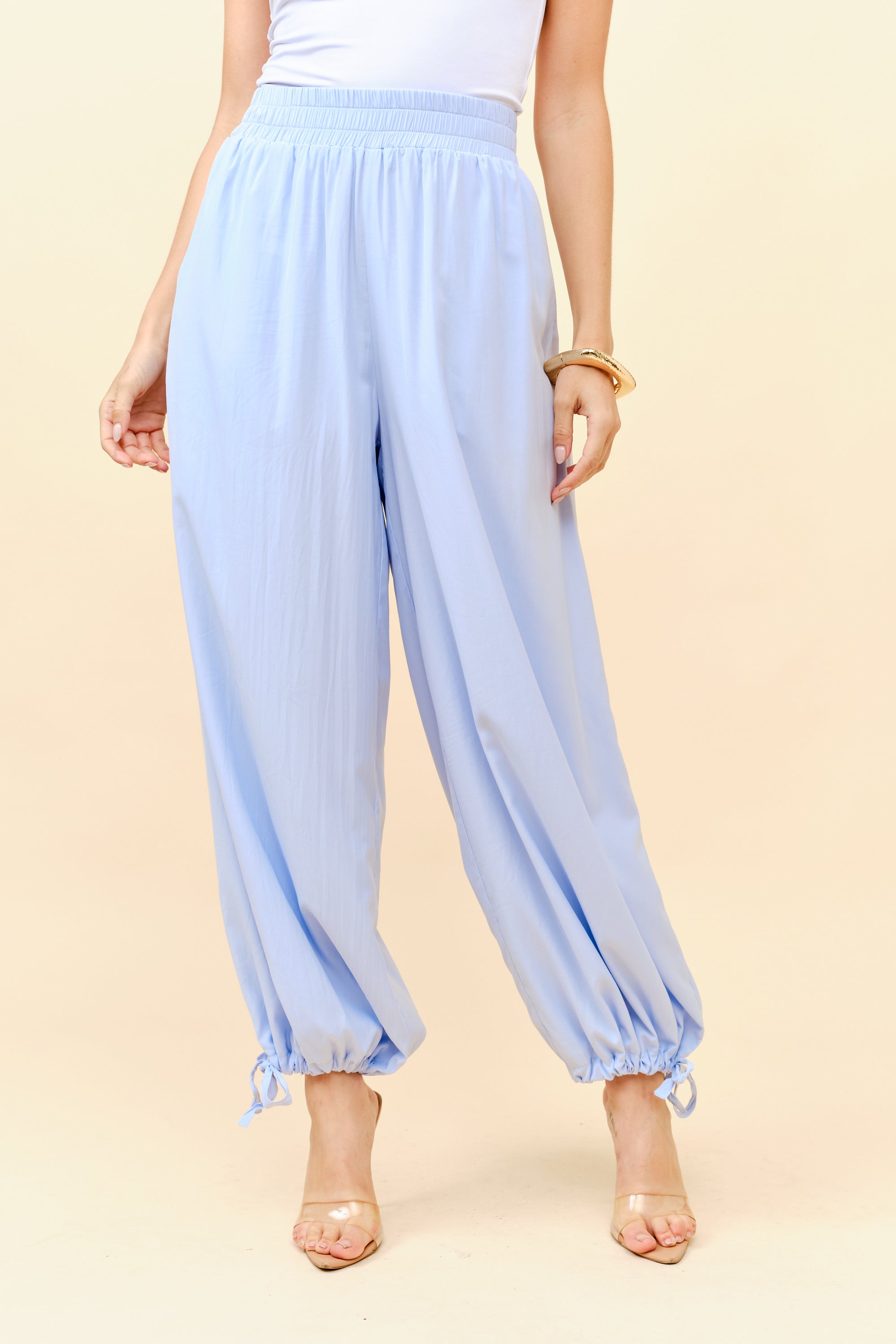 TCH0054- Harem Inspired Relaxed Fit Pants/ Pre-packed: S/M(4) – M/L(2) – 6pcs