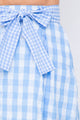 TCH5632C- Gingham High Waist Skirt with Belt/ Pre-packed: S(2) – M(2) – L(2) – 6pcs