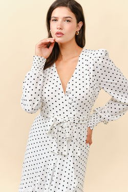 Polka Dot Wrap Dress