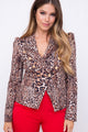 TCH8068- Leopard Print Blazer/ Pre-packed: S(2) – M(2) – L(2) – 6pcs