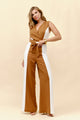 TCS24110- Color block wide leg jumpsuit/ Pre-packed: S(2) – M(2) – L(2) – 6pcs