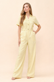 TCS2682- Button-Front Jumpsuit/ Pre-packed: S(2) – M(2) – L(2) – 6pcs