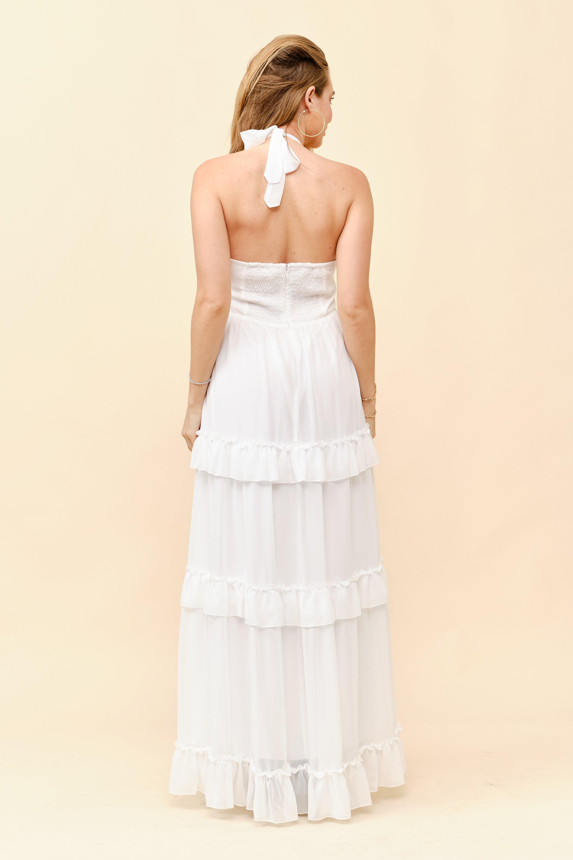 TCS2910- Halter Maxi Dress/ Pre-packed: S(2) – M(2) – L(2) – 6pcs