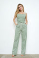 TCS2919- Piped Crop Top & Trouser Set/ Pre-packed: S(2) – M(2) – L(2) – 6pcs