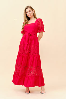 TCS2926- Flowy silhouette with a self-tie waist belt/ Pre-packed: S(2) – M(2) – L(2) – 6pcs