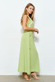 TCS2936 - One-Shoulder Maxi Dress with Floral Cut-Out Detail/ Pre-packed: S(2) – M(2) – L(2) – 6pcs