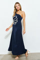 TCS2936 - One-Shoulder Maxi Dress with Floral Cut-Out Detail/ Pre-packed: S(2) – M(2) – L(2) – 6pcs