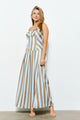TCS2975- Striped Sweetheart Maxi Dress/ Pre-packed: S(2) – M(2) – L(2) – 6pcs