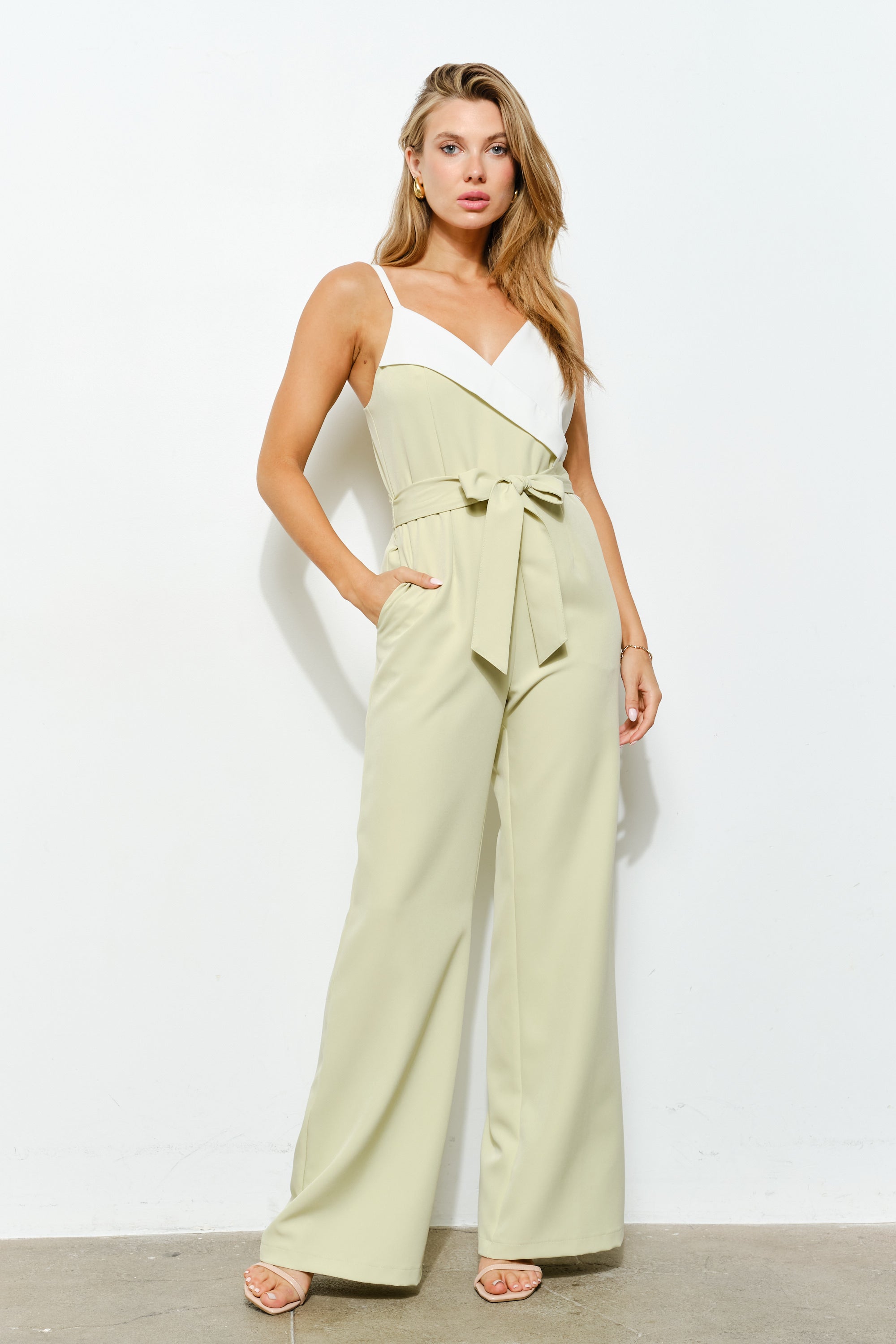 TCS2976-Wide-Leg Jumpsuit/ Pre-packed: S(2) – M(2) – L(2) – 6pcs