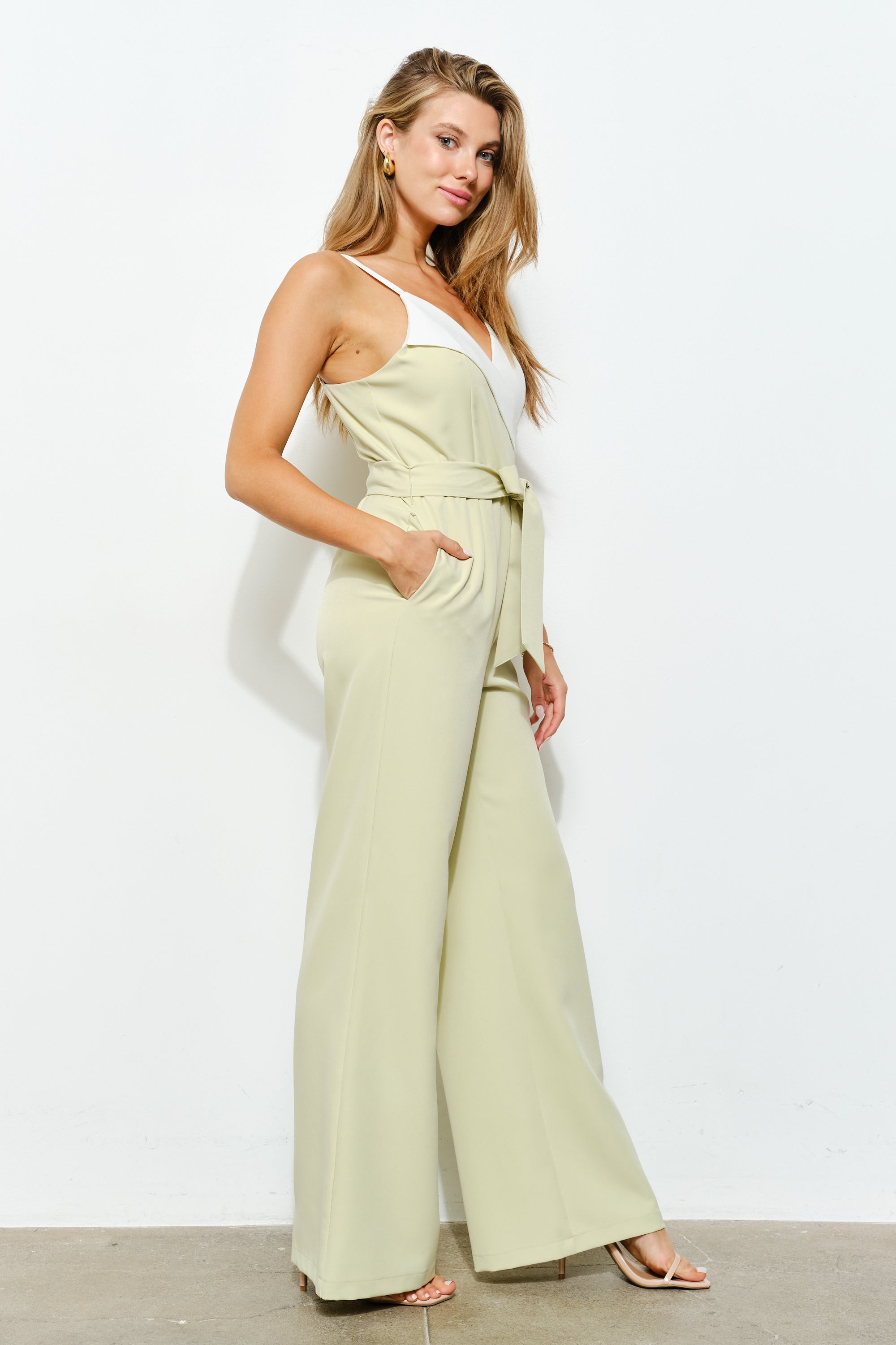 TCS2976-Wide-Leg Jumpsuit/ Pre-packed: S(2) – M(2) – L(2) – 6pcs