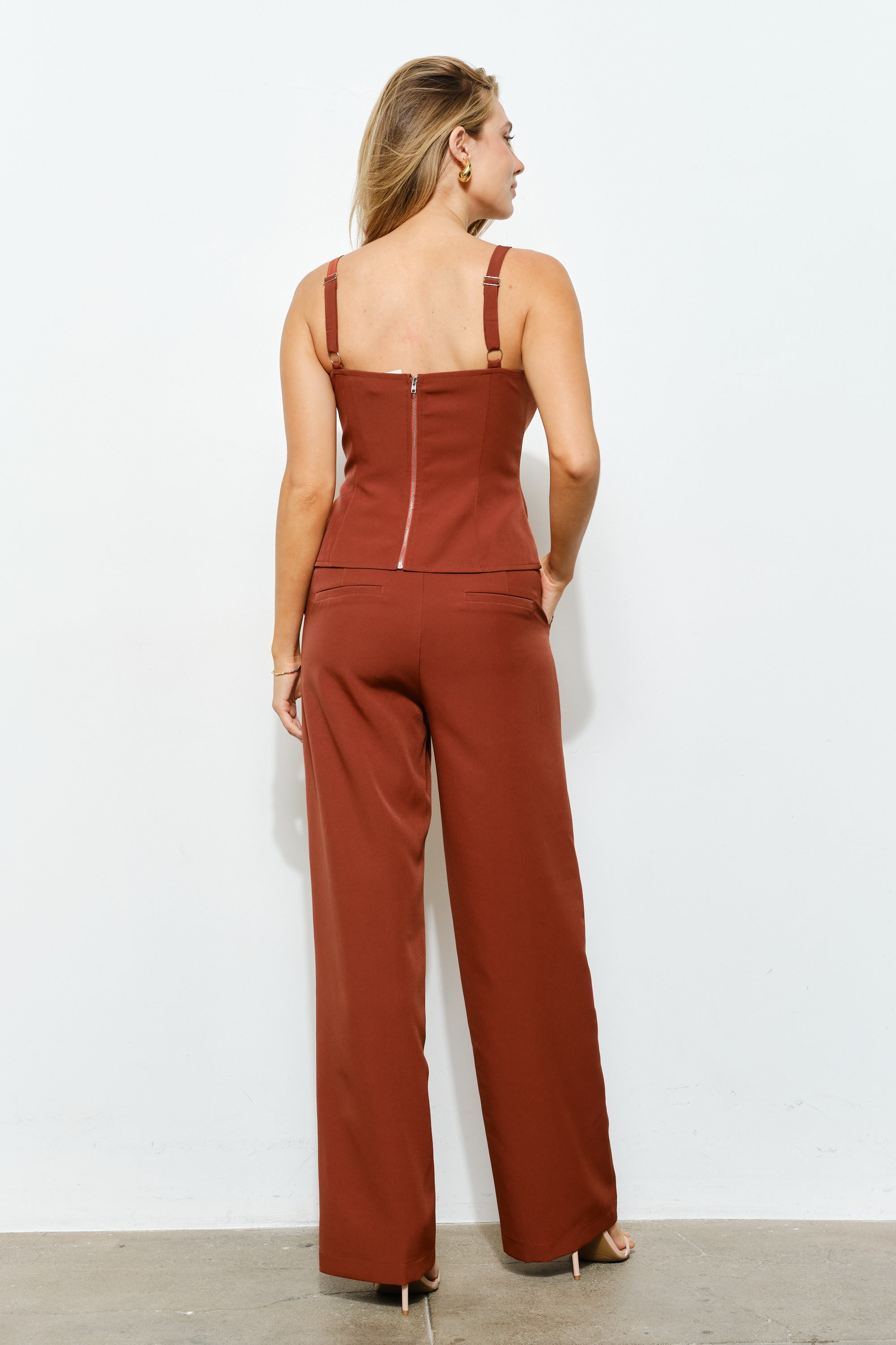 TCS2983 - Sweetheart Neck Corset Cami Top/ Pre-packed: S(2) – M(2) – L(2) – 6pcs