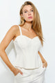 TCS2983 - Sweetheart Neck Corset Cami Top/ Pre-packed: S(2) – M(2) – L(2) – 6pcs
