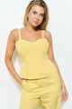 TCS2983 - Sweetheart Neck Corset Cami Top/ Pre-packed: S(2) – M(2) – L(2) – 6pcs