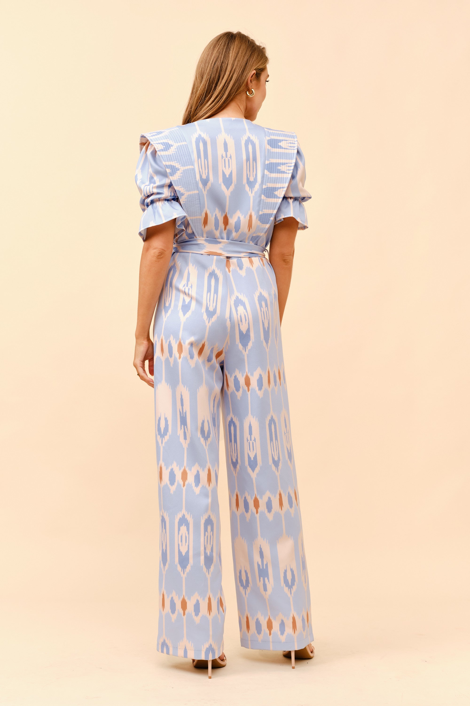 TCS2865- Ikat Inspired Jumpsuit/ Pre-packed: S(2) – M(2) – L(2) – 6pcs