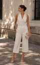 TCS8932S- City Chic Striped Jumpsuit