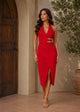 TCH9727- Halter Midi Dress