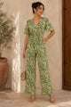 TCH8861B- Printed Wide-Leg Jumpsuit