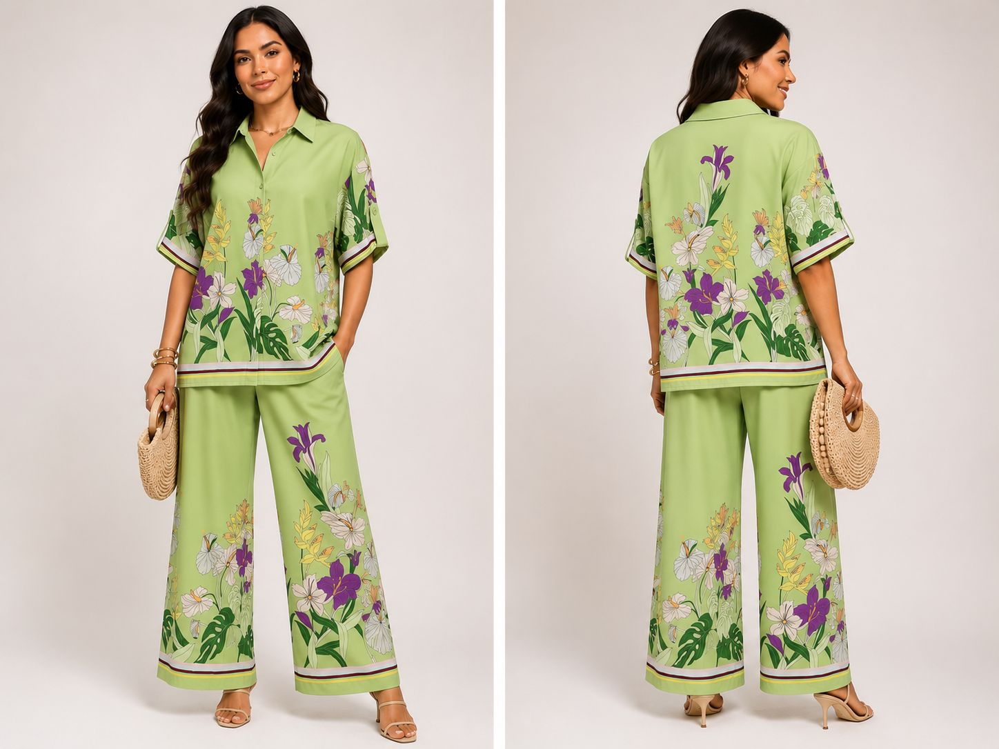 TCS2994 - Floral Border Print Set