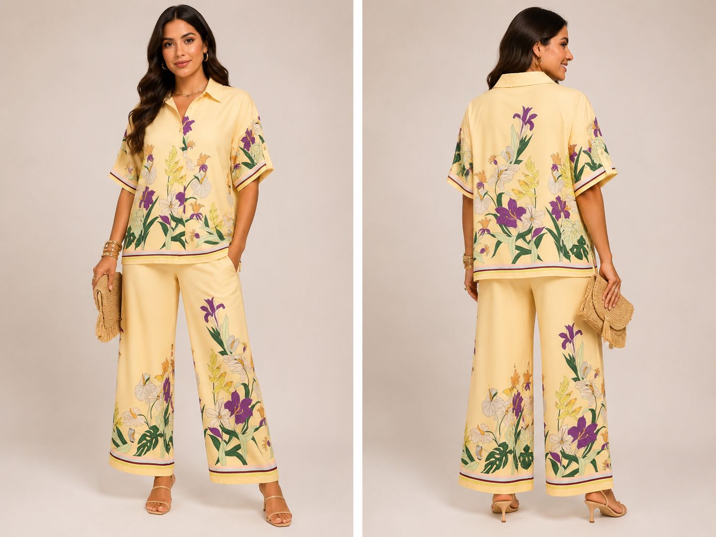 TCS2994 - Floral Border Print Set