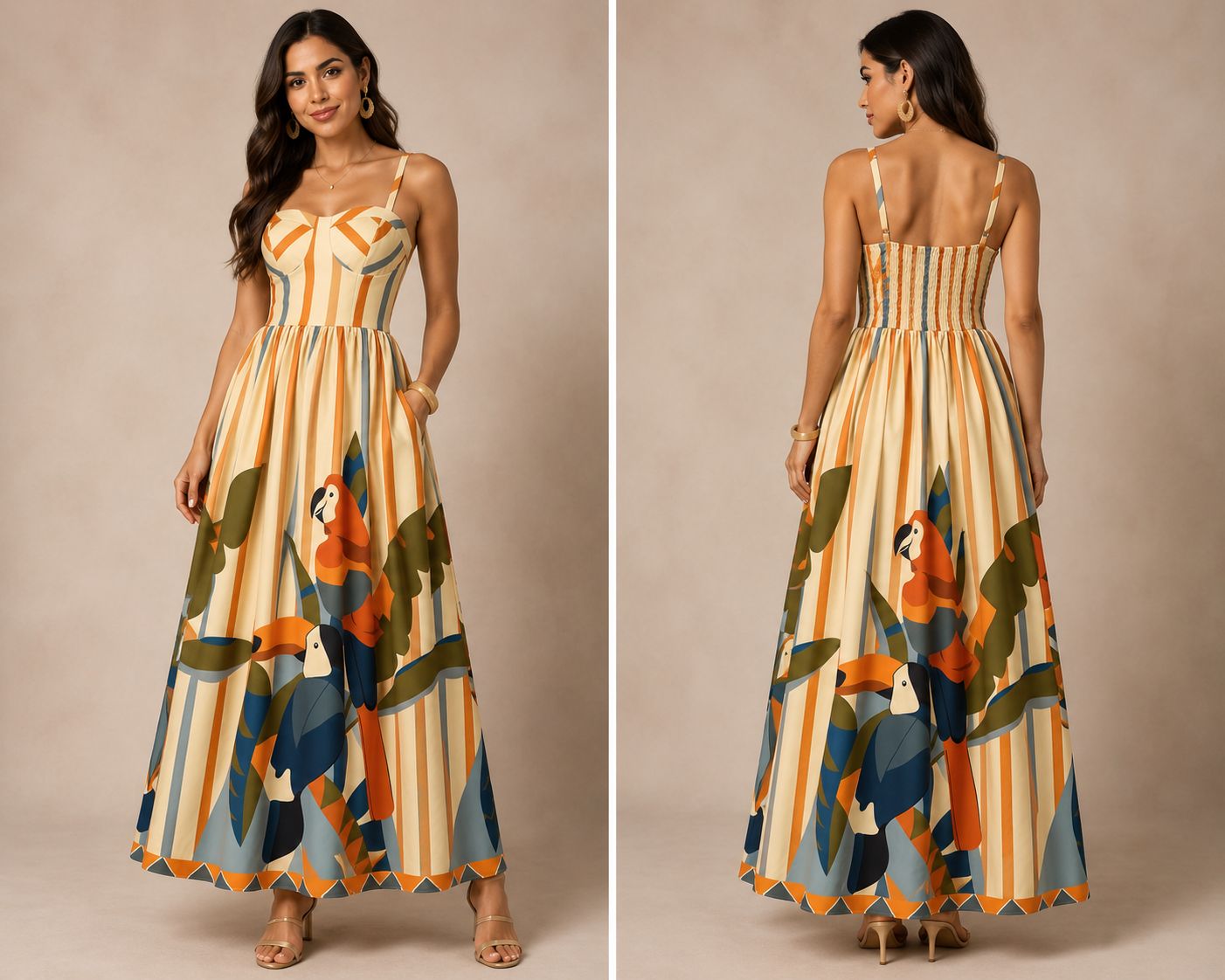 TCS3045 - Tropical Paradise Maxi Dress