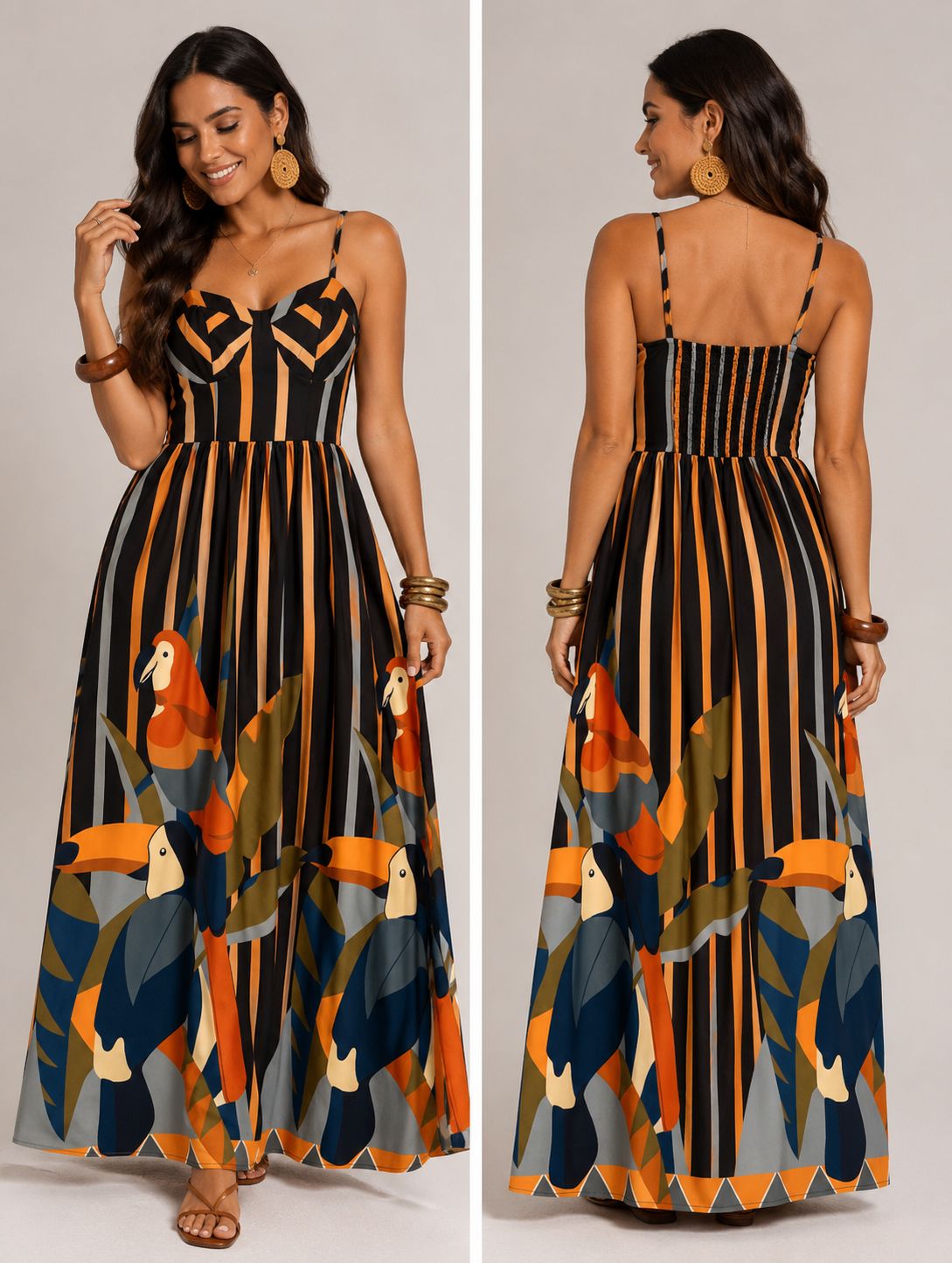 TCS3045 - Tropical Paradise Maxi Dress
