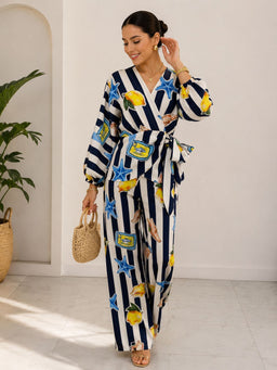 TCS3002 - Coastal Print Wrap Set
