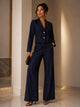 TCS3066 - Tailored Cropped Blazer & Wide-Leg Pant Set