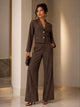 TCS3066 - Tailored Cropped Blazer & Wide-Leg Pant Set