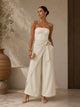 TM432 - Wrap Front Wide-Leg Pants