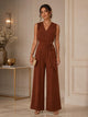TCS2987 - Modern Muse Wrap Front Jumpsuit