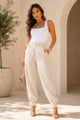 TCS2839B - Satin Tapered Pants