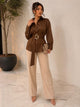 TCS3076 - Belted Long Sleeve Blouse