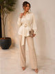 TCS3076 - Belted Long Sleeve Blouse