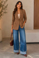 TCS3129 - Classic Textured Single-Button Blazer