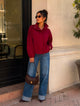 TCS3133 - High Collar Drawstring Bomber Jacket