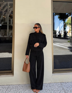 TM 521 - Corduroy Utility Jacket & Wide-Leg Pant Set