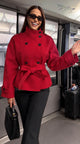 TCS 3145 - Double-Breasted Belted High-Neck Coat