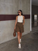 TCS 3210 - Gold-Button Cargo Bermuda Shorts
